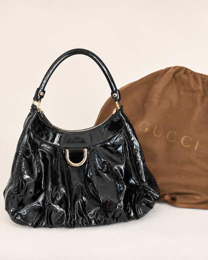 Pre-Loved Gucci Abbey D-Ring Large Hobo Black bag RRP €1,290