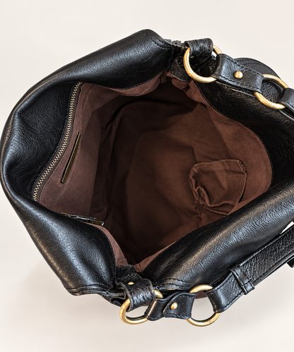 Marc Jacobs Large Vintage-Style Leather Hobo Bag – Black RRP €595