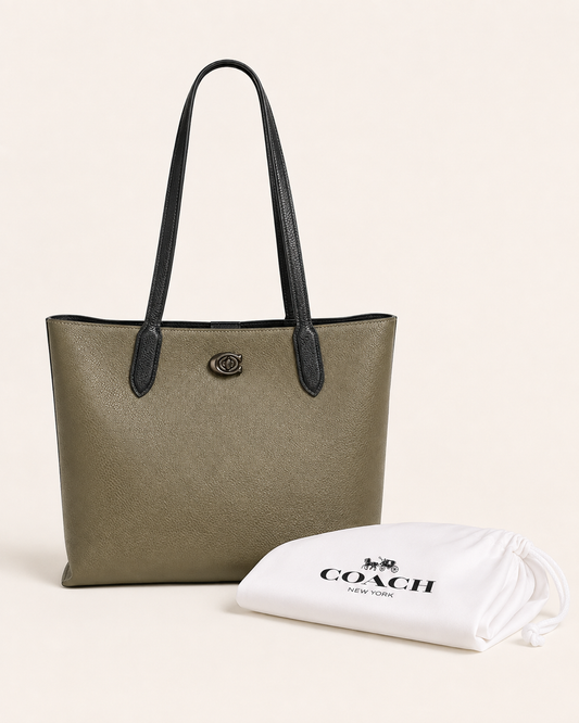Excellent* Coach Khaki Willow Tote