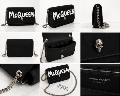 BRAND New* Alexander McQueen Graffiti Skull Crossbody Bag RRP €590