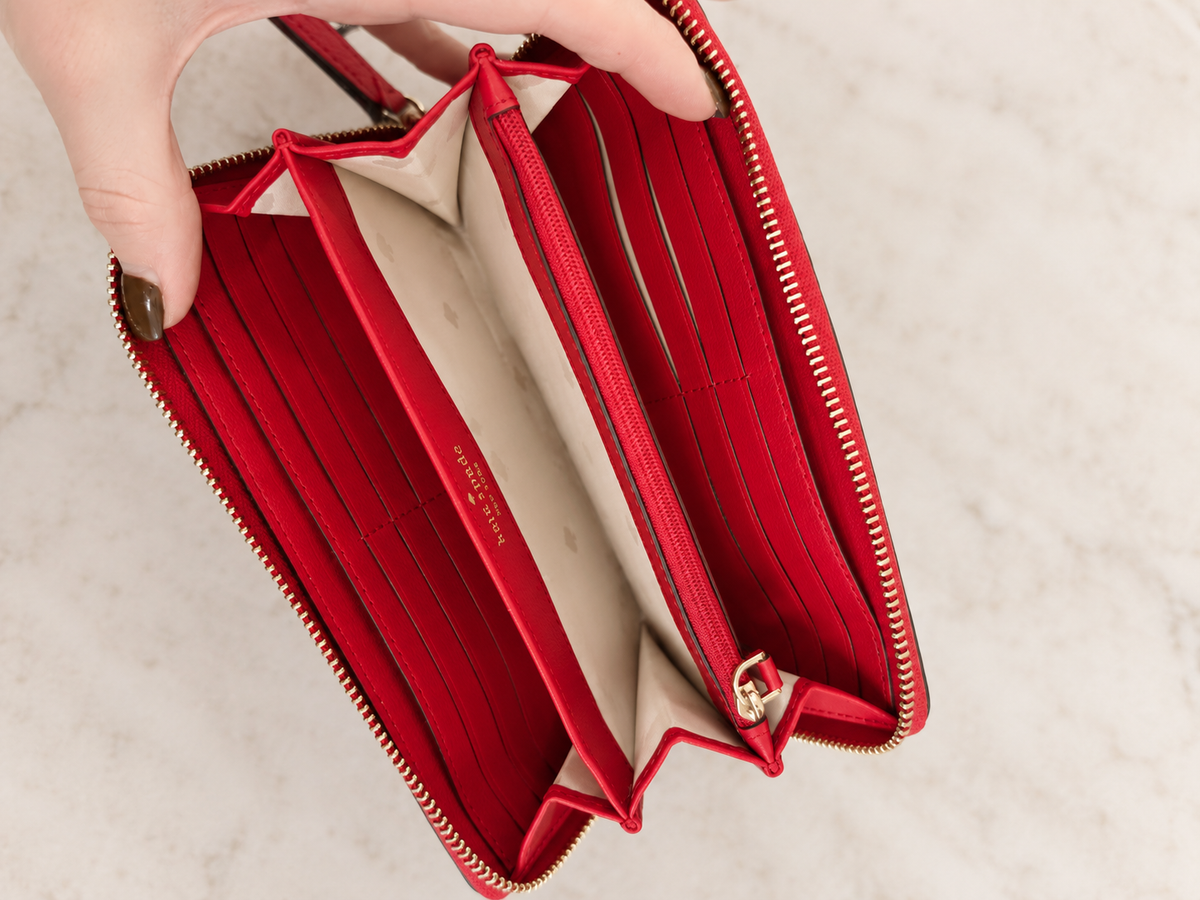 Pre loved Kate Spade New York Zip-Around Continental Wallet – Red