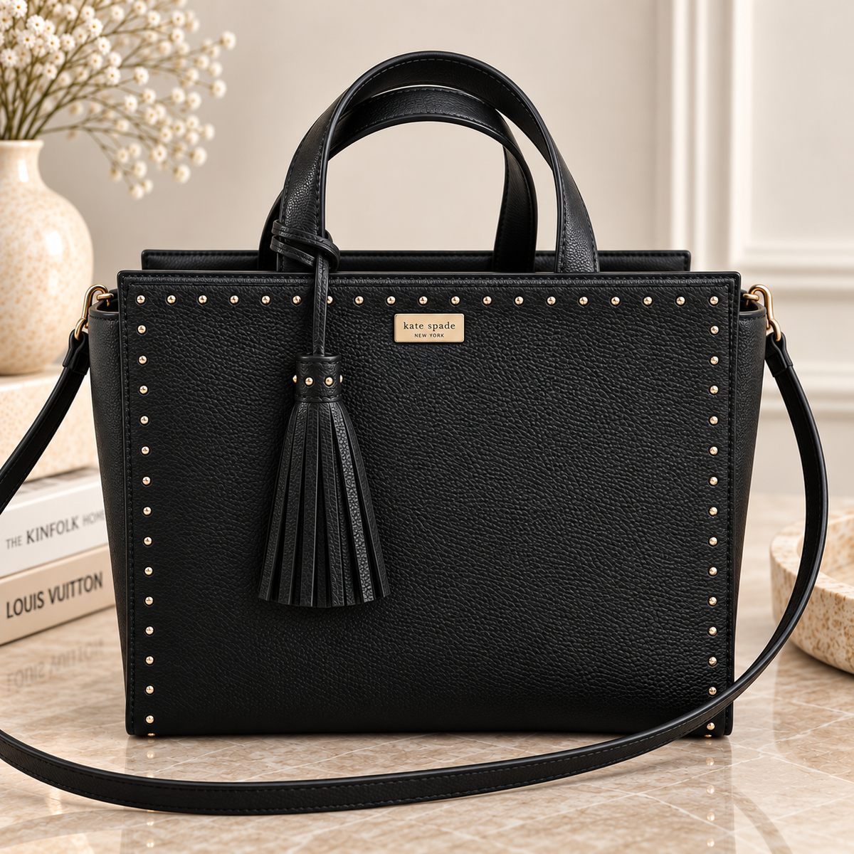 Pre Loved Kate Spade New York West End  Studded Tote