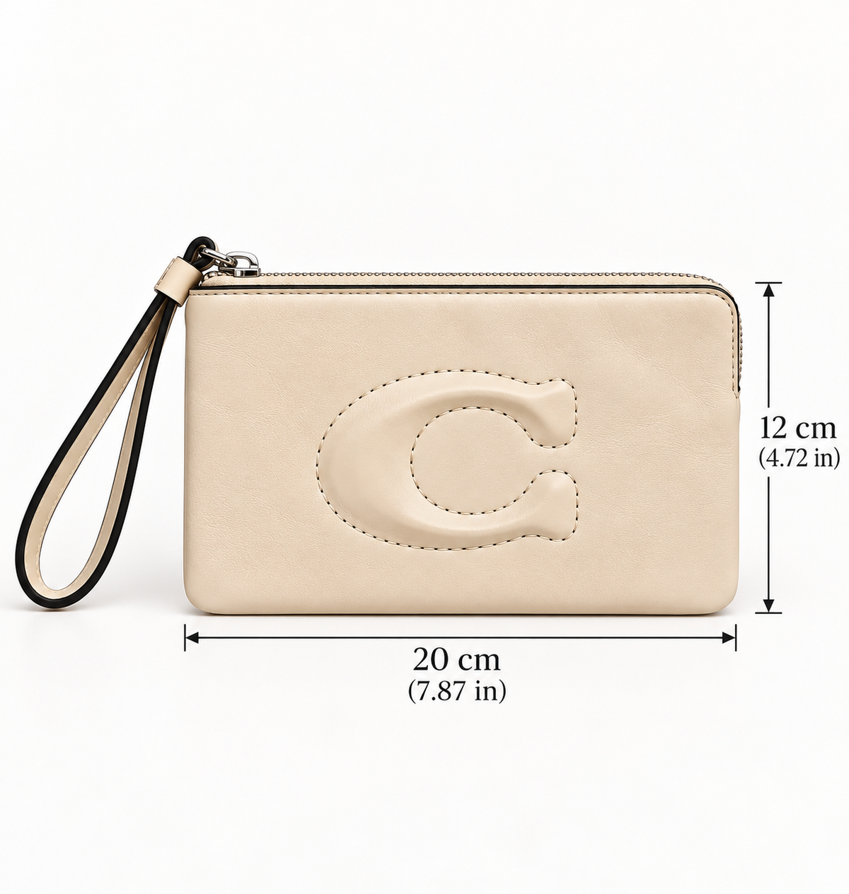 Pre Loved Cream Coach Wristlet RRP €150