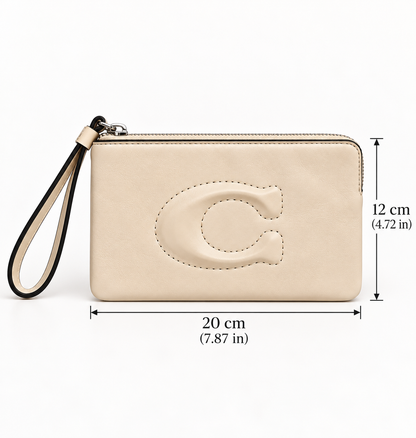 Pre Loved Cream Coach Wristlet RRP €150