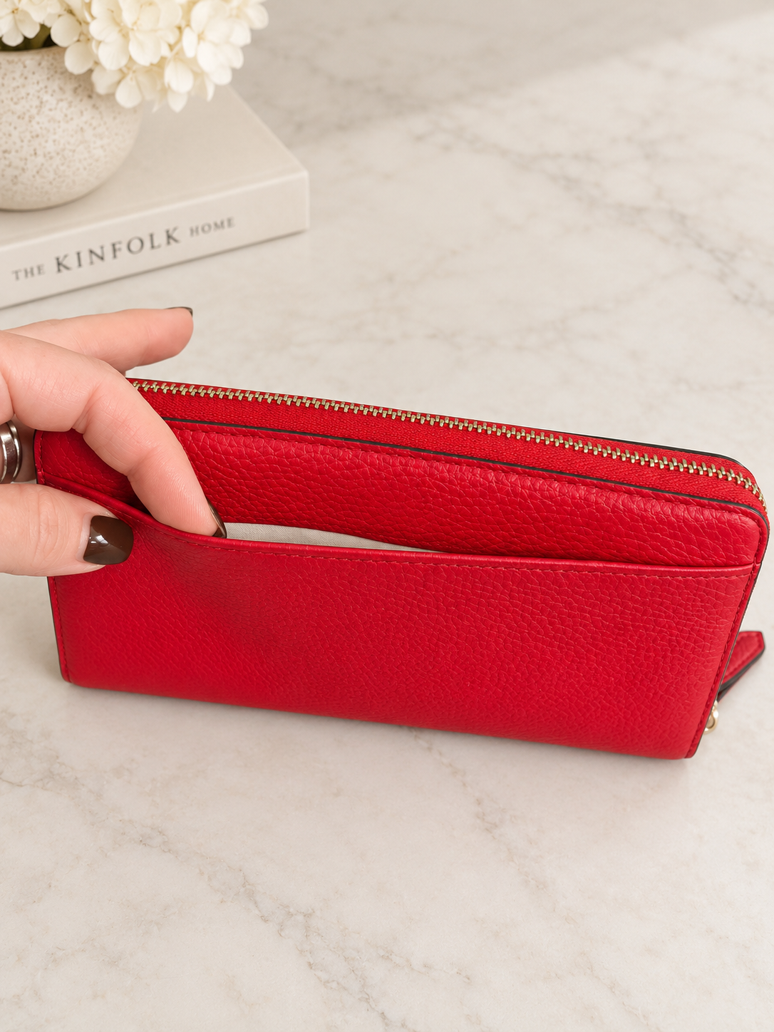 Pre loved Kate Spade New York Zip-Around Continental Wallet – Red