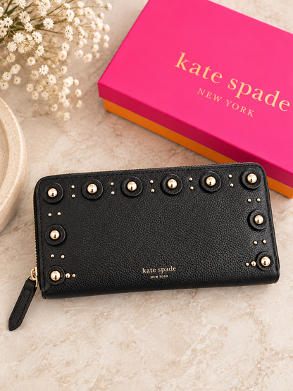 Pre loved Kate Spade New York Studded Zip-Around Wallet