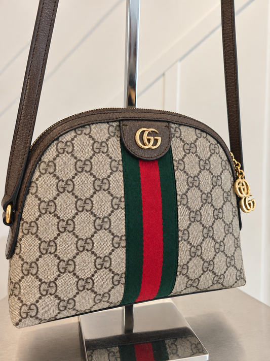 Pre Loved GUCCI OPHIDIA GG SMALL BAG – BEIGE/EBONY RRP €1,200