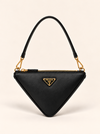 NEW* Prada Triangolo Symbole Mini Triangle Shoulder Bag – Black