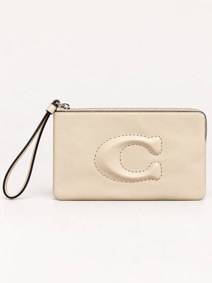 Pre Loved Cream Coach Wristlet RRP €150