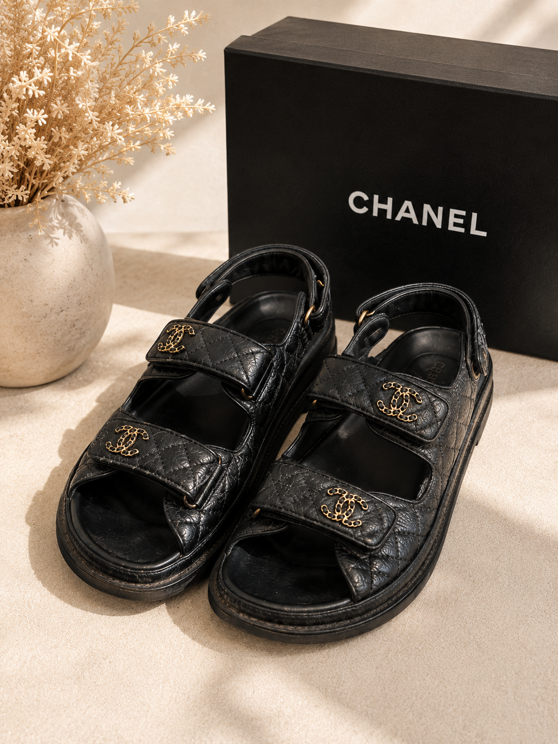 Pre Loved Chanel Dad Sandals Size 41  RRP €1,550