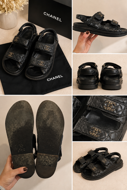 Pre Loved Chanel Dad Sandals Size 41  RRP €1,550