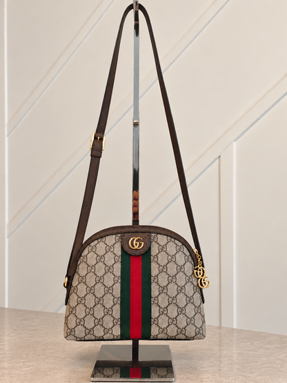 Pre Loved GUCCI OPHIDIA GG SMALL BAG – BEIGE/EBONY RRP €1,200