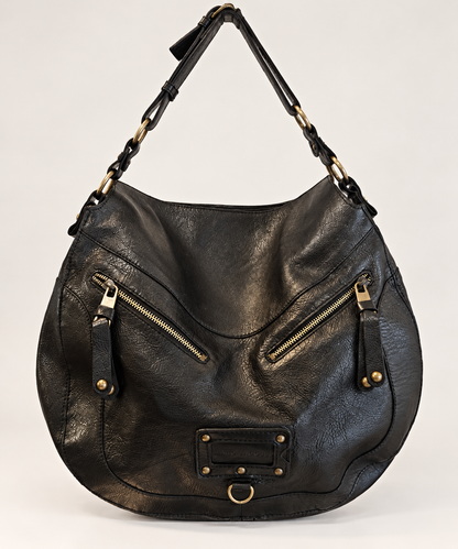 Marc Jacobs Large Vintage-Style Leather Hobo Bag – Black RRP €595