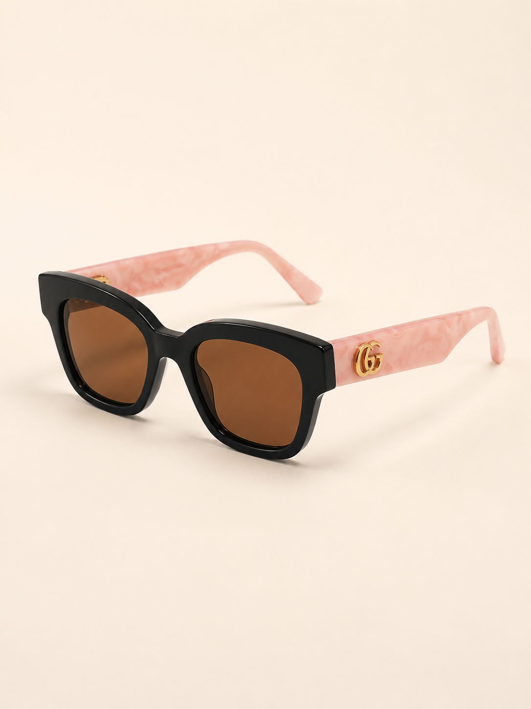 Excellent* Gucci Black & Pink GG Sunglasses