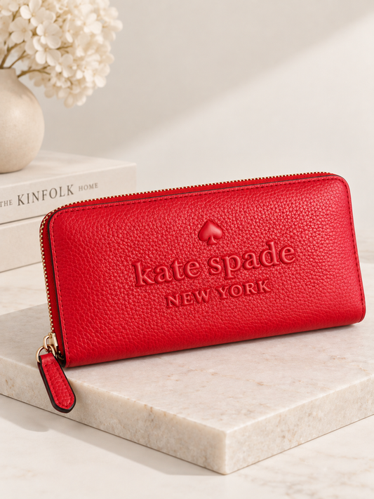 Pre loved Kate Spade New York Zip-Around Continental Wallet – Red