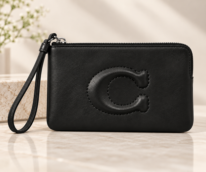 Pre Loved Black Coach Wristlet RRP €150